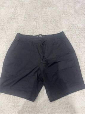 Hollister Men's Black Athletic Drawstring Shorts